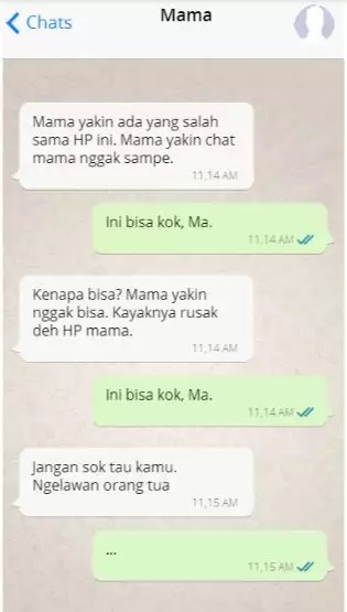 Chat anak ngerjain orang tua © 2023 brilio.net