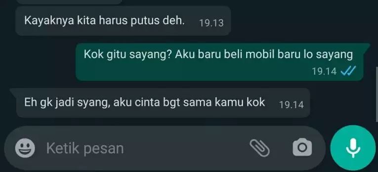 chat lucu minta putus ini malah bikin bingung © 2023 brilio.net