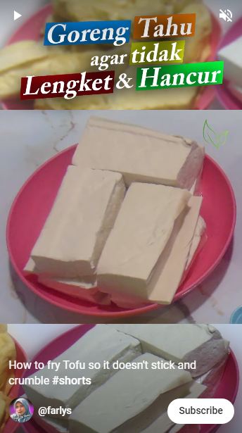 Cara agar tahu tidak lengket dan hancur saat digoreng, pakai 1 bahan dapur