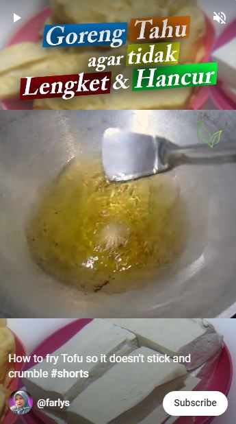 Cara agar tahu tidak lengket dan hancur saat digoreng, pakai 1 bahan dapur