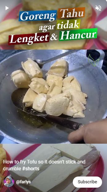 Cara agar tahu tidak lengket dan hancur saat digoreng, pakai 1 bahan dapur