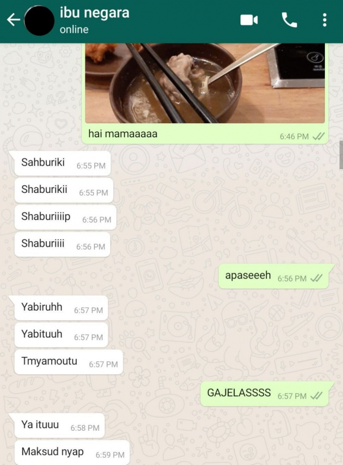 chat typo lucu orang tua ke anak © berbagai sumber