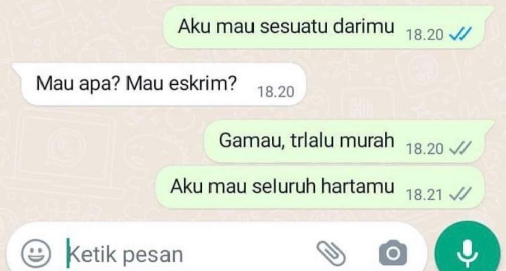 chat lucu beliin hadiah buat pacar © 2023 brilio.net