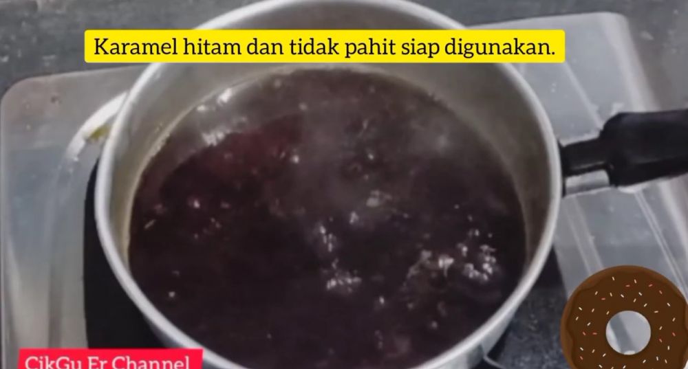 7 Cara membuat gula karamel cair untuk bolu sarang semut supaya tidak pahit dan warnanya cantik