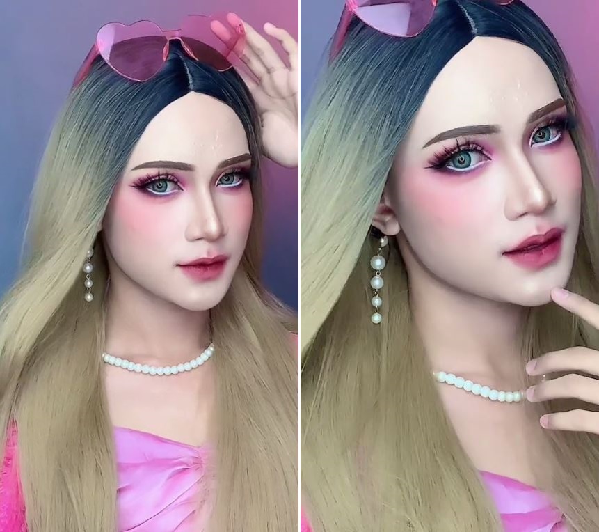 makeup mirip barbie © TikTok makeup mirip barbie © TikTok