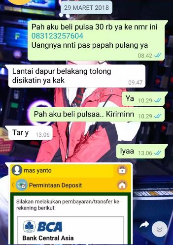 chat lucu orang tua kirim uang ke anak Berbagai sumber