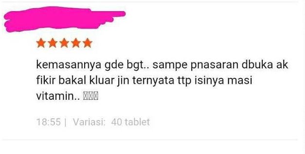 komentar kocak di toko online random abis Berbagai sumber