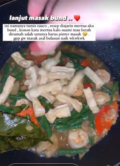 10 Inspirasi masakan serba tumis ala Bunga Zainal, ekonomis dan antiribet