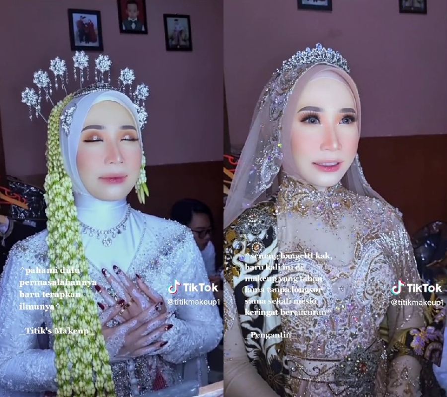makeup barbie antilongsor  © TikTok/@titikmakeup1