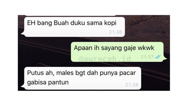 Chat lucu pacar tiba-tiba minta putus © 2023 brilio.net