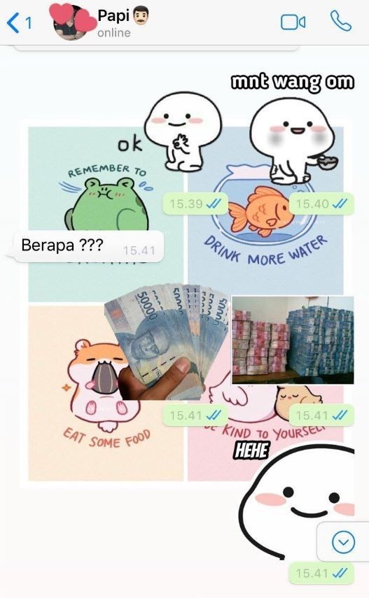 chat minta naikin uang jajan © Berbagai sumber
