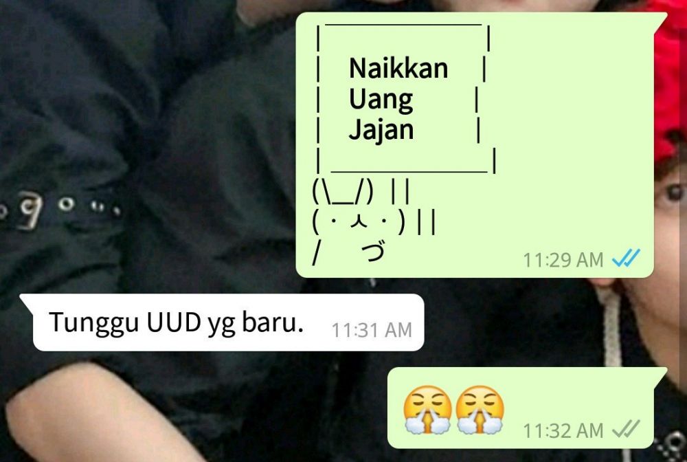 chat minta naikin uang jajan © Berbagai sumber