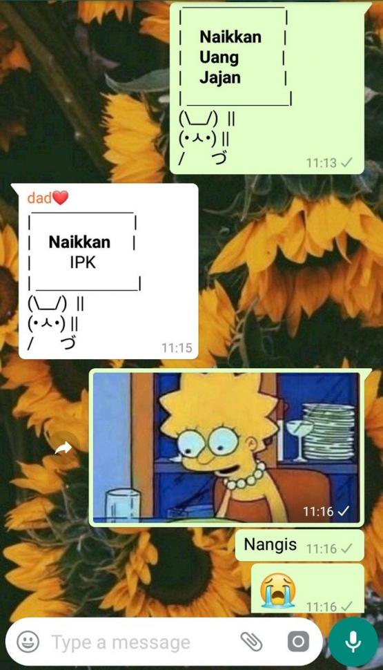 chat minta naikin uang jajan © Berbagai sumber