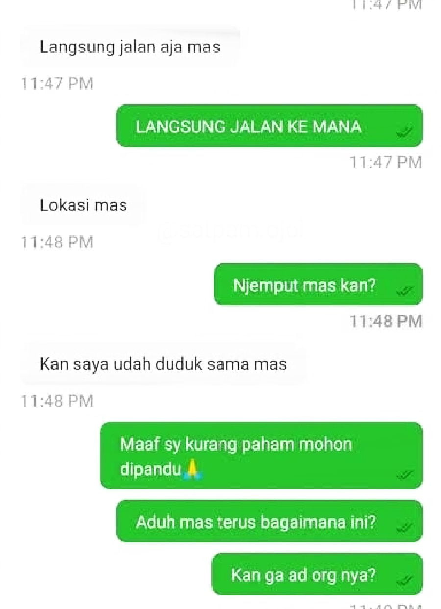 chat seram driver ojek online dan pelanggan © 2023 brilio.net chat seram driver ojek online dan pelanggan © 2023 brilio.net