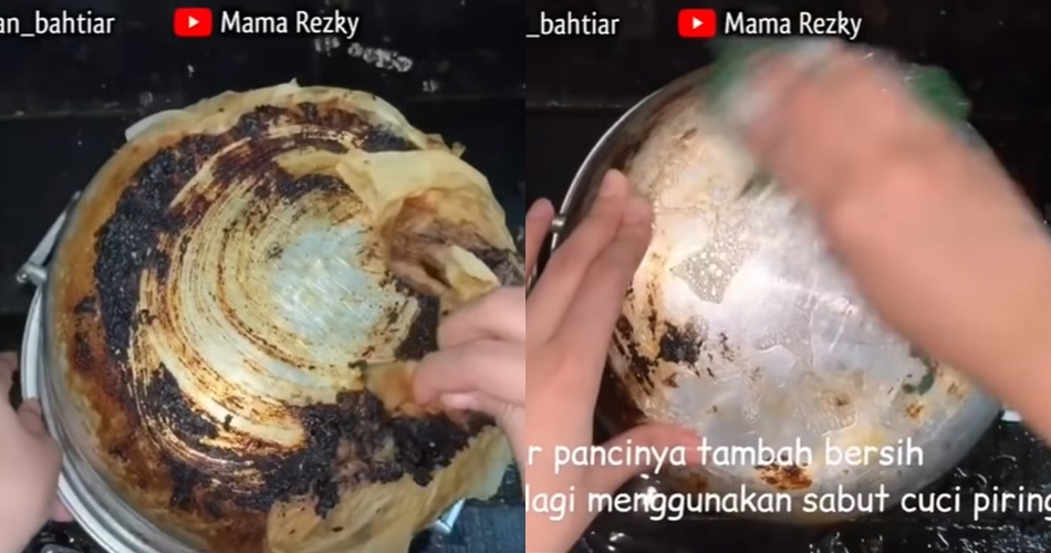 Cara praktis basmi kerak gosong di bagian bawah panci ini cuma modal Rp 5 ribu, auto kinclong lagi