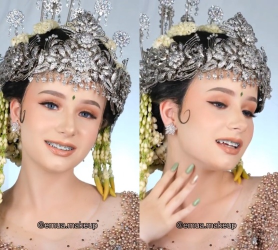 Bule Barbie asal Jerman dirias MUA © TikTok