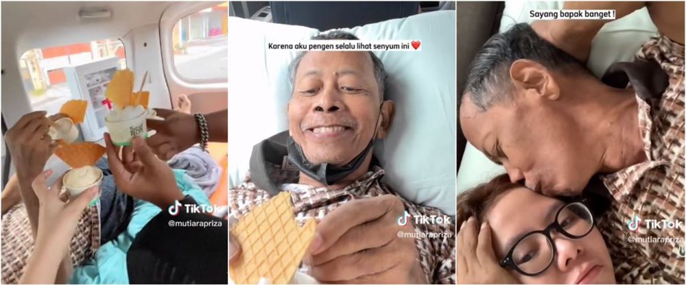 kisah haru bakti anak merawat ayah sakit © TikTok