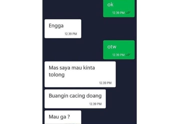 Chat lucu penumpang nitip barang © 2023 brilio.net