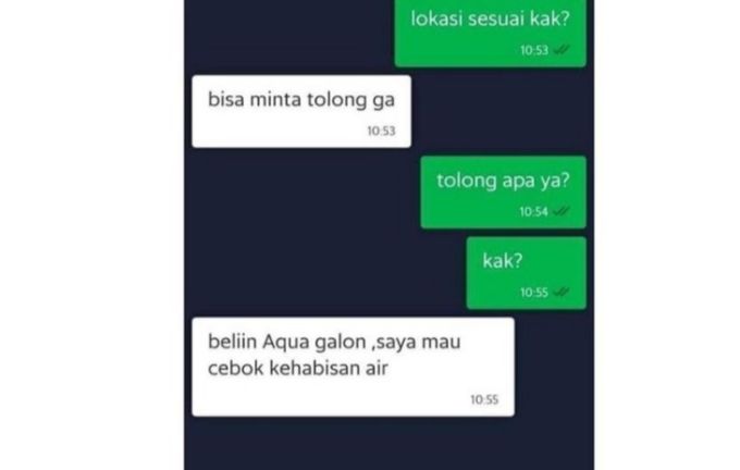 Chat lucu penumpang nitip barang © 2023 brilio.net