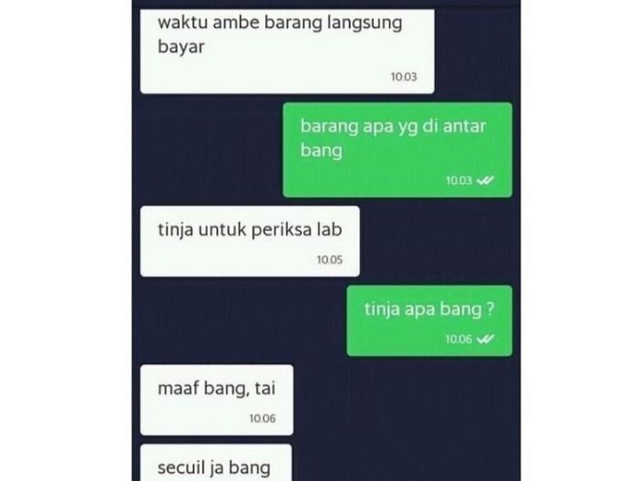 Chat lucu penumpang nitip barang © 2023 brilio.net