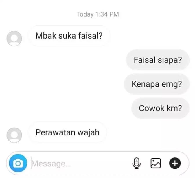chat lucu ke teman pakai bahasa Inggris Berbagai sumber