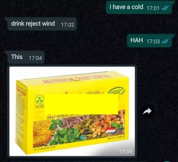 chat lucu ke teman pakai bahasa Inggris Berbagai sumber