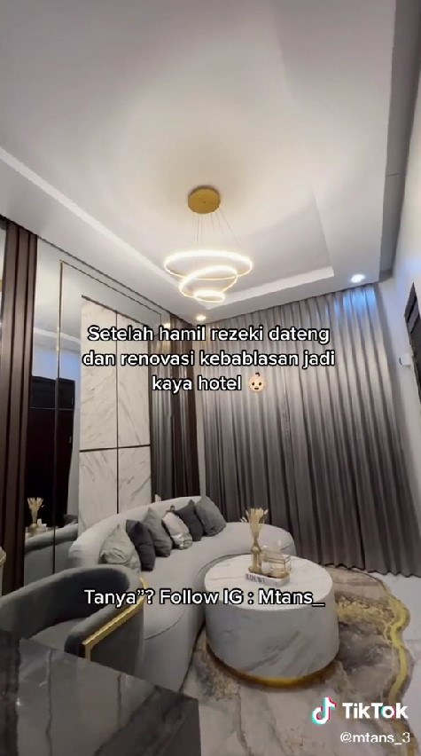 renovasi rumah tipe 30 jadi lantai 2 © TikTok/@mtans_3