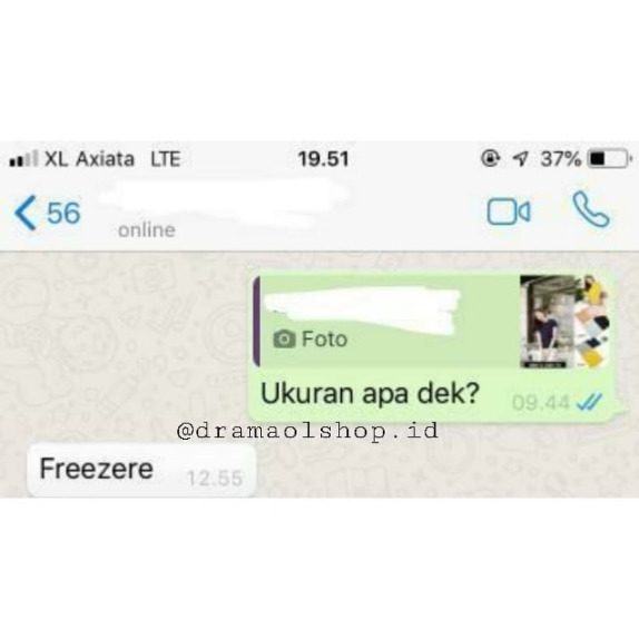 Chat typo penjual © berbagai sumber