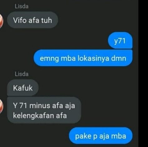 Chat typo penjual © berbagai sumber Chat typo penjual © berbagai sumber