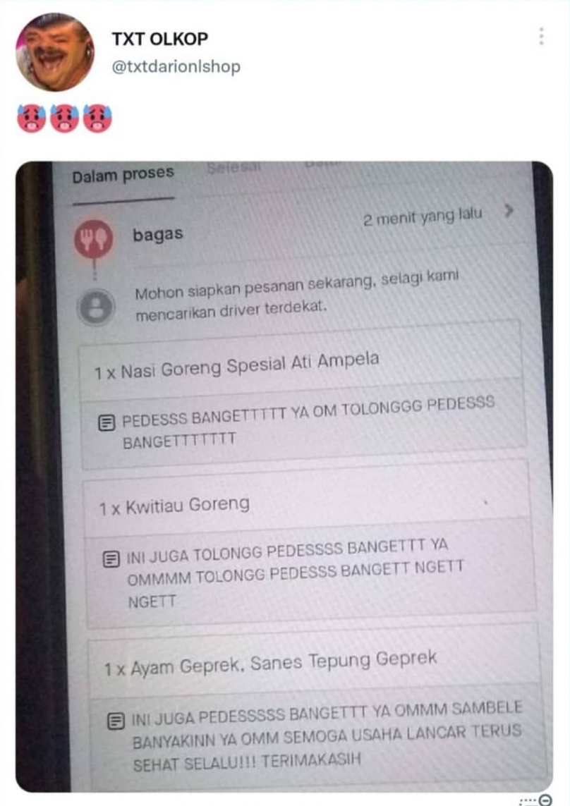 catatan nyeleneh ojek online © Berbagai sumber