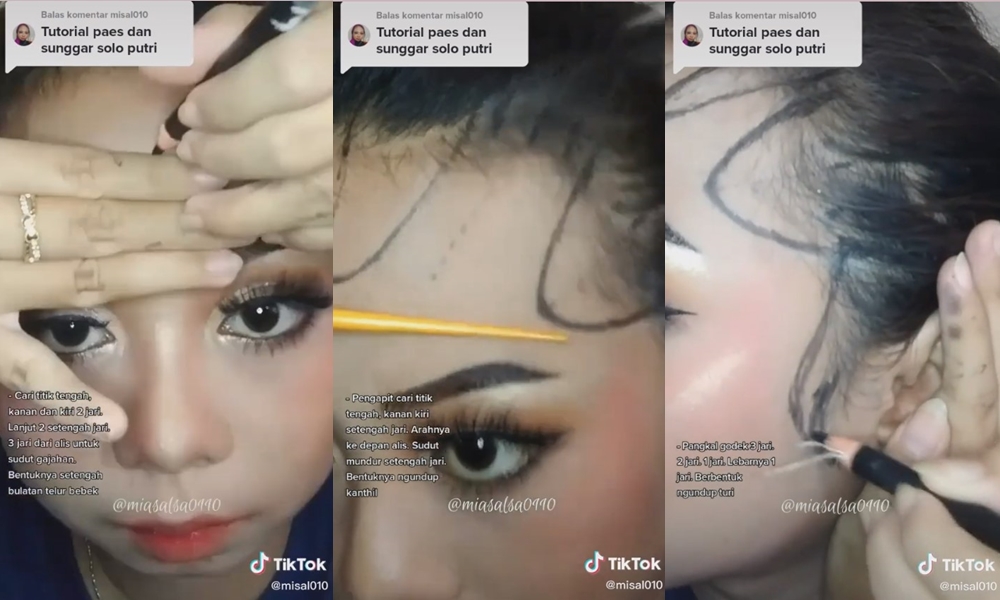 dandan paes jawa sendiri  © TikTok/@misal010