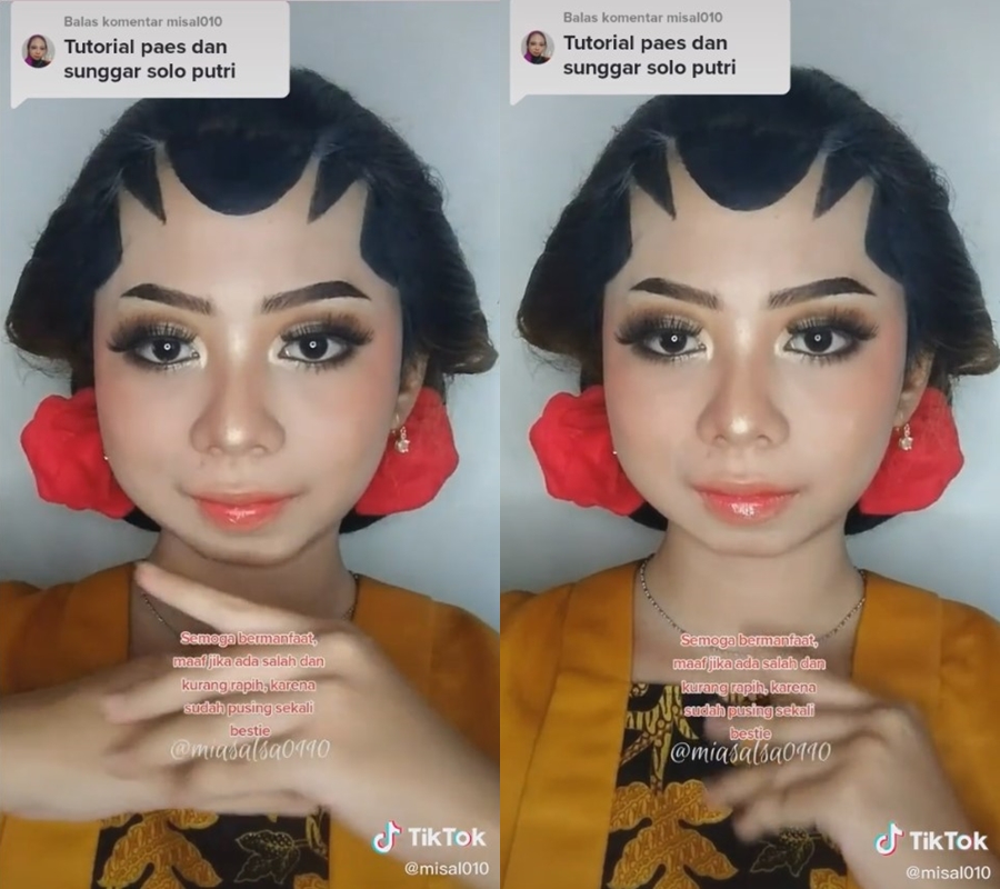 dandan paes jawa sendiri  © TikTok/@misal010