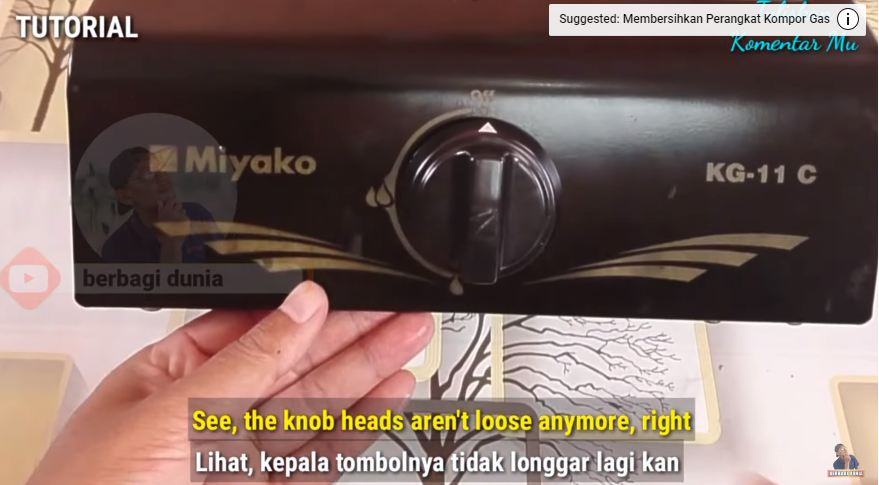 Tanpa perlu diganti, ini cara memperbaiki bagian knop kompor yang lepas