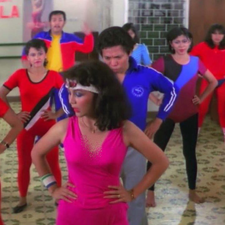 potret guru senam di warkop dki © berbagai sumber