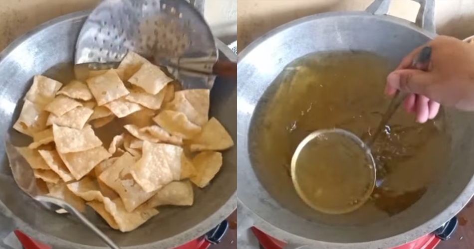 Trik menggoreng keripik pangsit agar tidak bantat dan anti menyerap banyak minyak