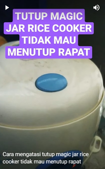 Nggak perlu ganti sparepart, ini trik mengatasi rice cooker tidak bisa tertutup agar rapat kembali