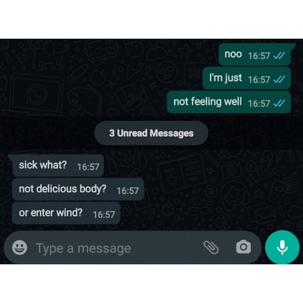 chat lucu pakai bahasa inggris © berbagai sumber