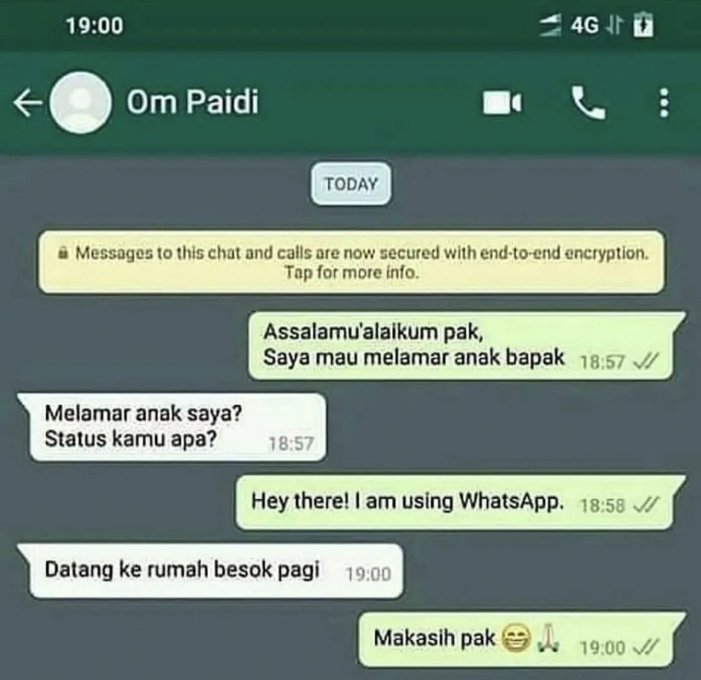 chat calon mertua dan menantu © berbagai sumber