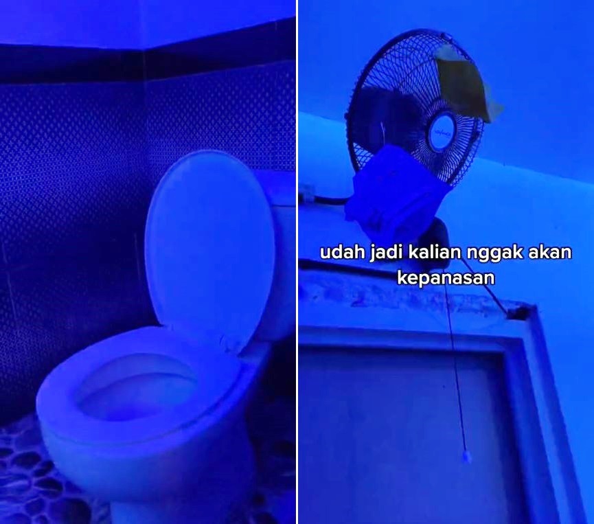 Viral penampakan toilet VVIP berkonsep antimainstream, ada TV di atas bak air
