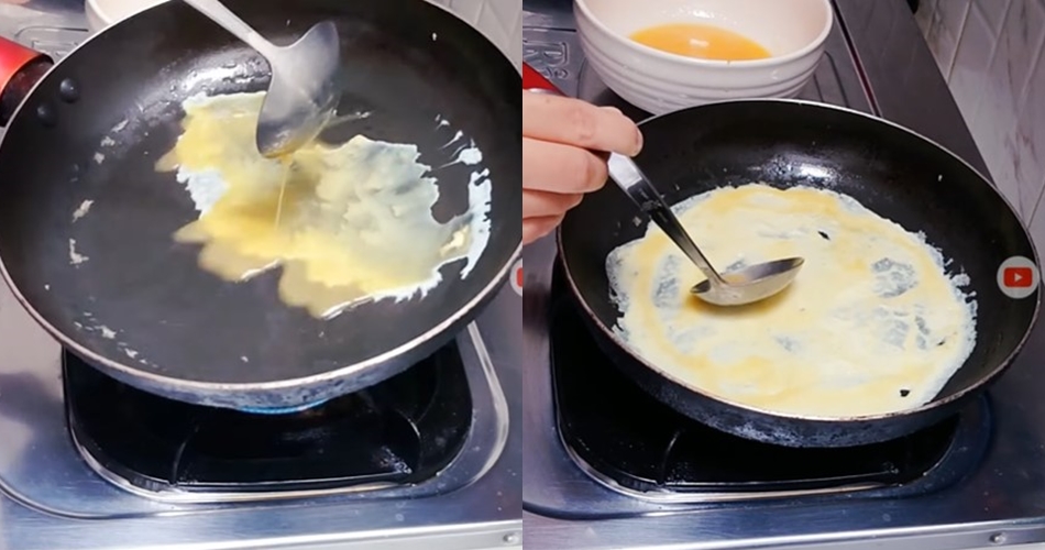 Trik antigagal bikin telur dadar khas lauk nasi kuning agar tipis dan antihambar