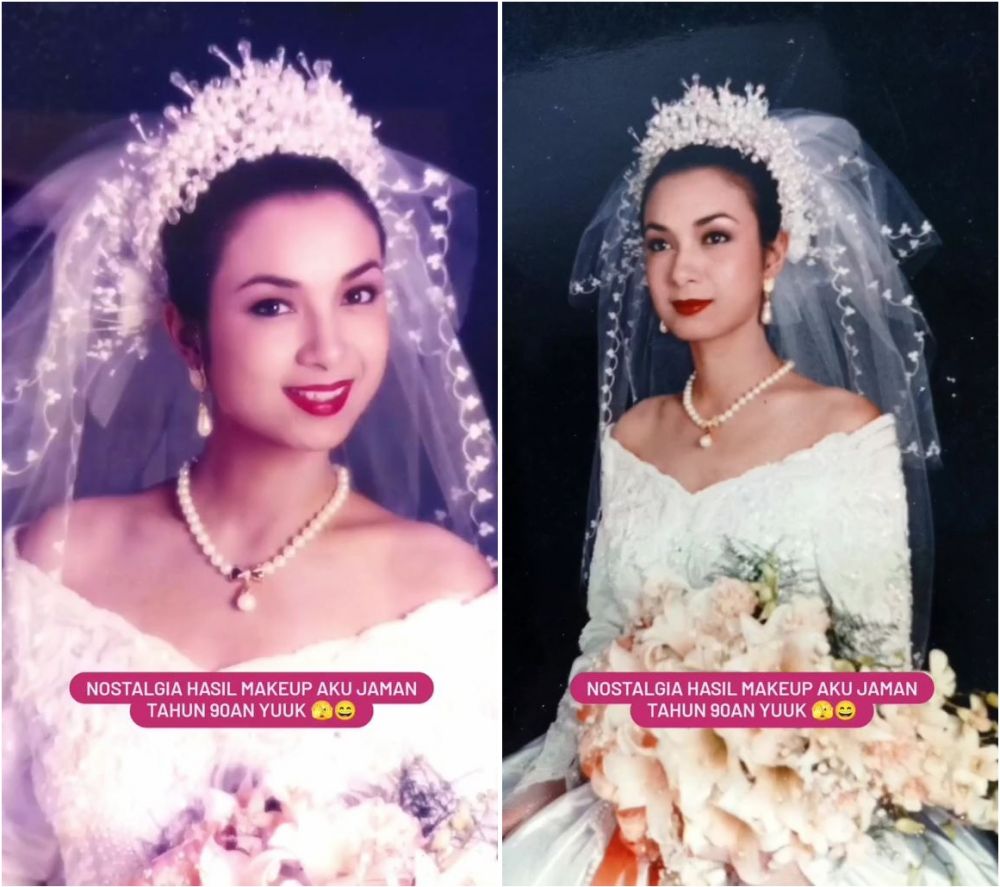 makeup pengantin 90an © TikTok