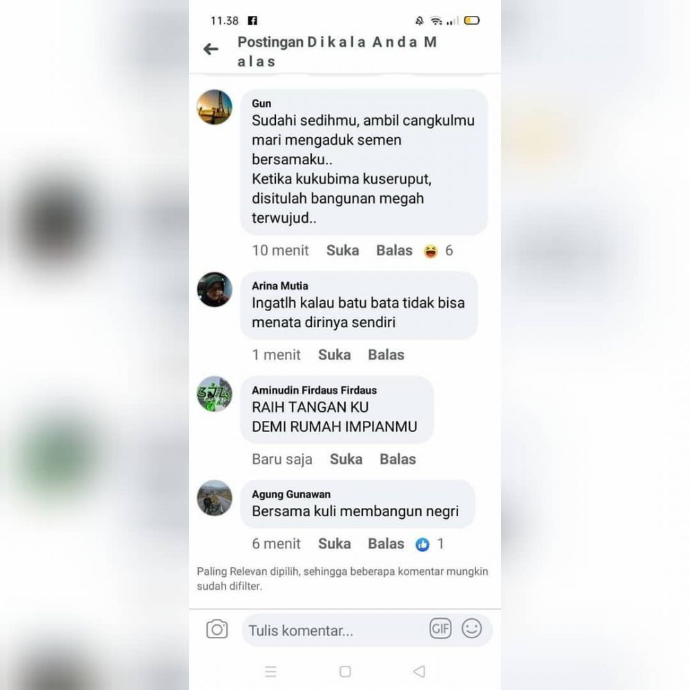 komentar lucu di Facebook ini ngeselin © 2023 brilio.net