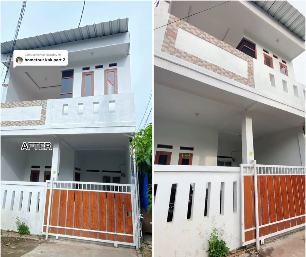 makeover rumah subsidi tipe 22 © TikTok makeover rumah subsidi tipe 22 © TikTok