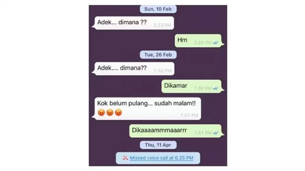 Chat lucu nurut kata orang tua © 2023 brilio.net