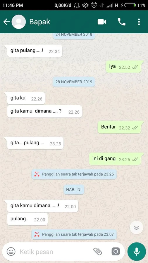 Chat lucu nurut kata orang tua © 2023 brilio.net