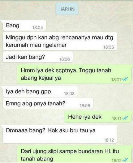 Chat lucu ngelamar pacar bikin deg-degan Berbagai sumber