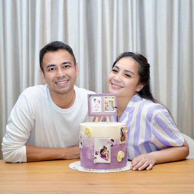 Hari lahir barengan, intip 10 potret detail kue ultah Raffi Ahmad dan Nagita Slavina yang elegan abis