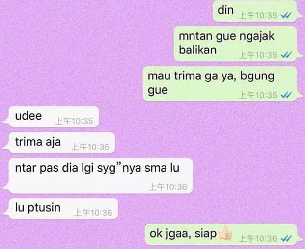 Chat kocak saat chat teman ini susah banget diajak serius Berbagai sumber