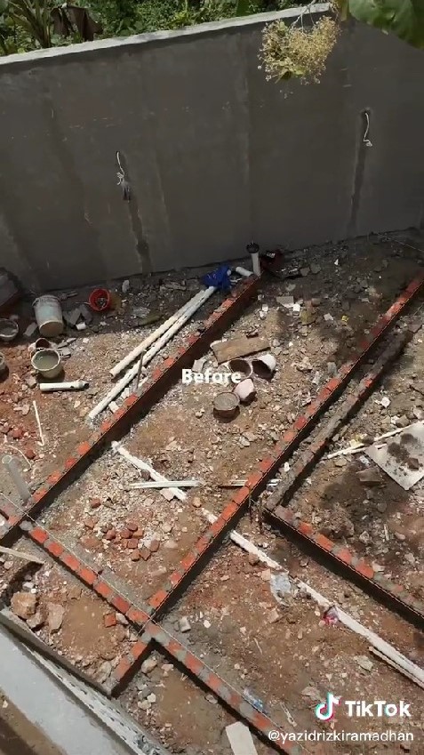 taman belakang ala coffee shop © TikTok/@yazidrizkiramadhan