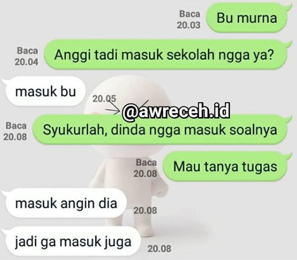 chat serius dibalas bercanda © Berbagai sumber